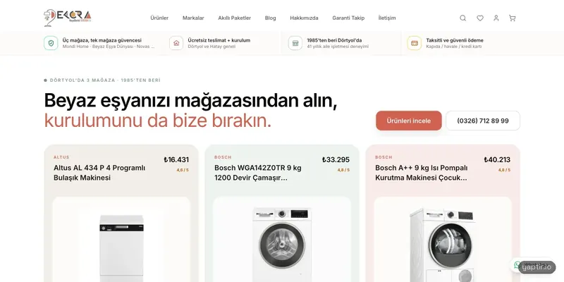 Soylu Dekora Web Sitesi ekran görüntüsü